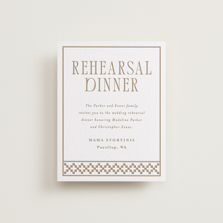Letterpress Rehearsal Dinner Cards