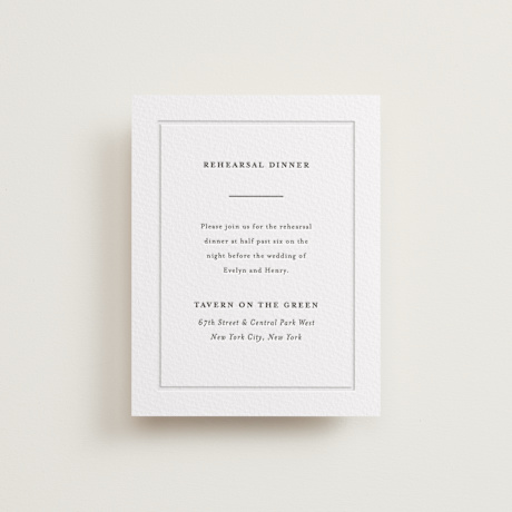Letterpress Rehearsal Dinner Cards