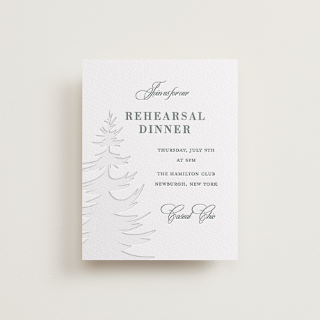Letterpress Rehearsal Dinner Cards