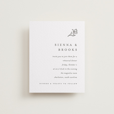 Letterpress Rehearsal Dinner Cards