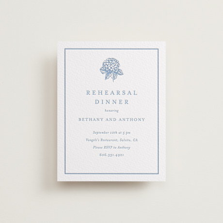 Letterpress Rehearsal Dinner Cards