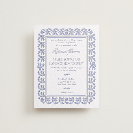 Letterpress Rehearsal Dinner Cards