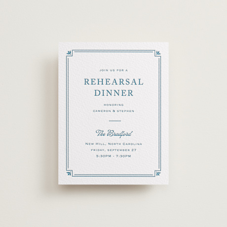 Letterpress Rehearsal Dinner Cards