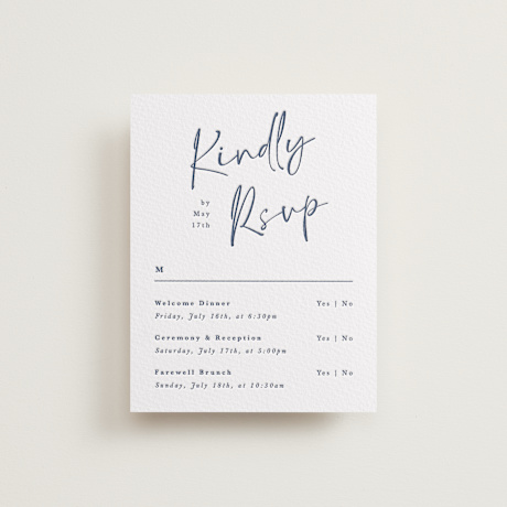 Letterpress Multi-Event RSVP Cards