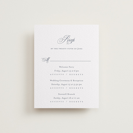Letterpress Multi-Event RSVP Cards