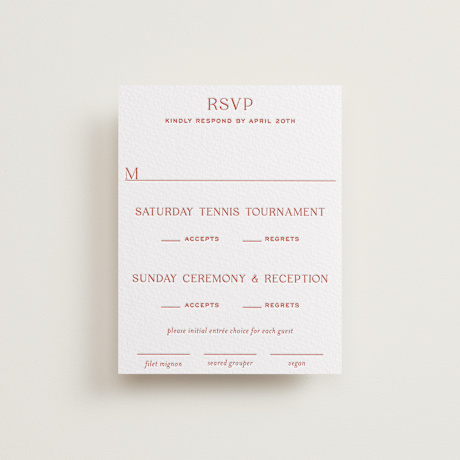 Letterpress Multi-Event RSVP Cards