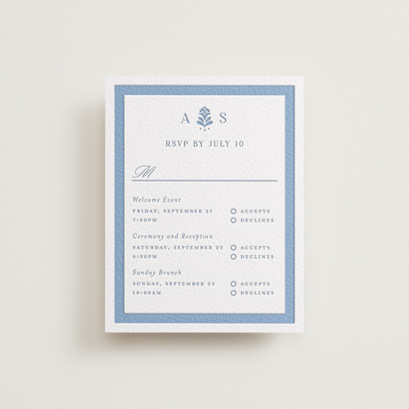 Letterpress Multi-Event RSVP Cards
