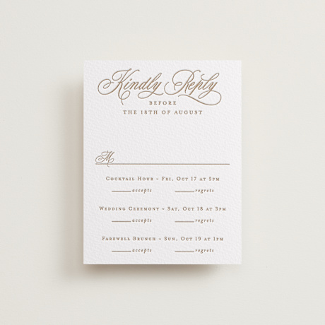 Letterpress Multi-Event RSVP Cards
