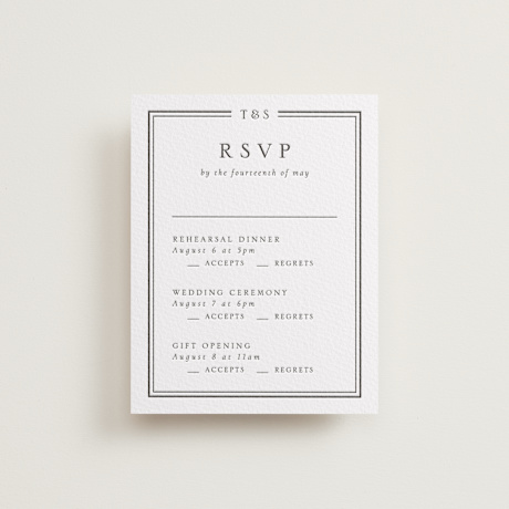 Letterpress Multi-Event RSVP Cards