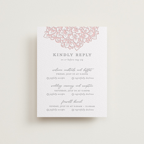 Letterpress Multi-Event RSVP Cards