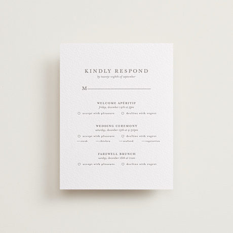 Letterpress Multi-Event RSVP Cards