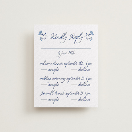 Letterpress Multi-Event RSVP Cards