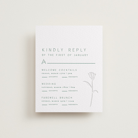 Letterpress Multi-Event RSVP Cards