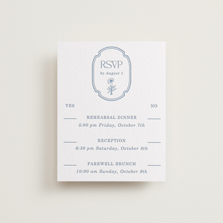 Letterpress Multi-Event RSVP Cards