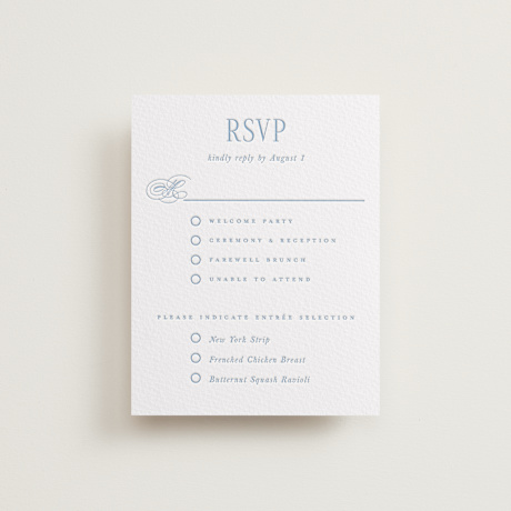 Letterpress Multi-Event RSVP Cards