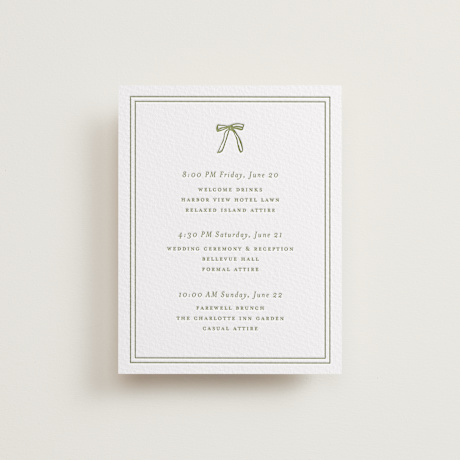 Letterpress Multi-Event RSVP Cards