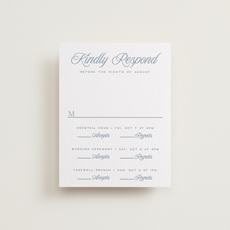 Letterpress Multi-Event RSVP Cards