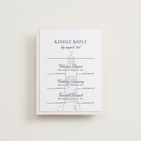 Letterpress Multi-Event RSVP Cards