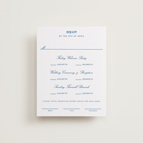 Letterpress Multi-Event RSVP Cards