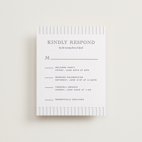 Letterpress Multi-Event RSVP Cards