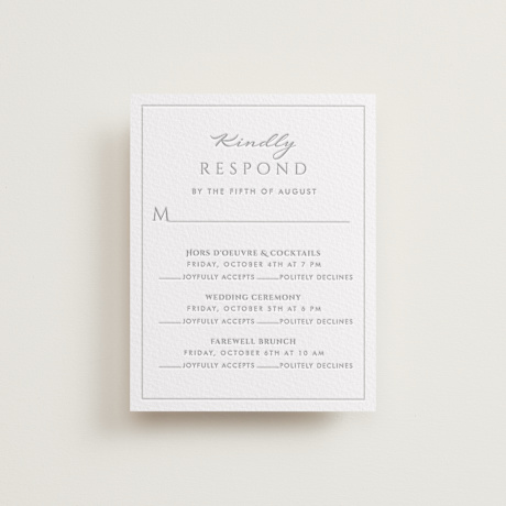 Letterpress Multi-Event RSVP Cards