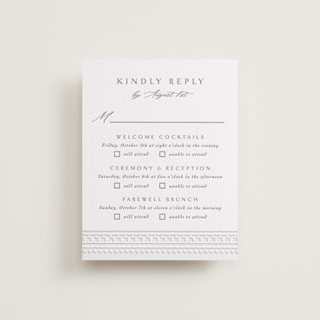 Letterpress Multi-Event RSVP Cards
