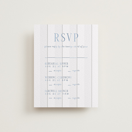 Letterpress Multi-Event RSVP Cards