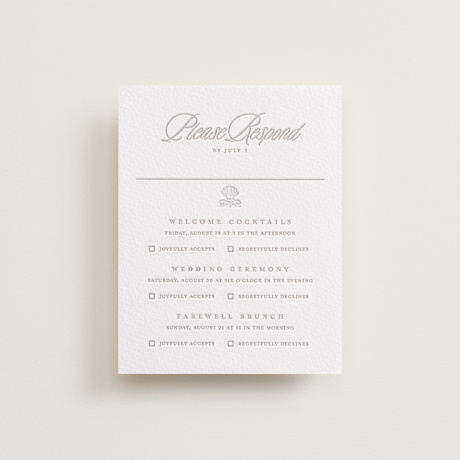Letterpress Multi-Event RSVP Cards