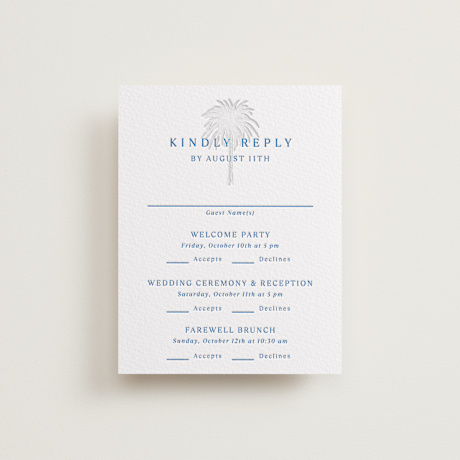 Letterpress Multi-Event RSVP Cards