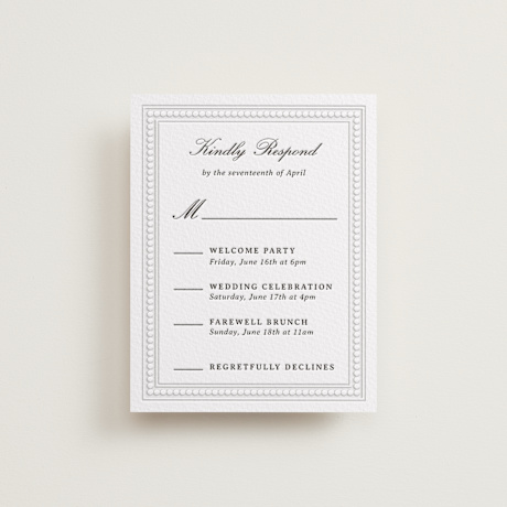 Letterpress Multi-Event RSVP Cards