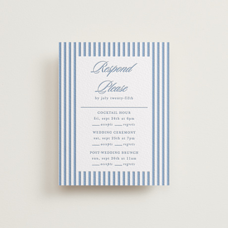 Letterpress Multi-Event RSVP Cards