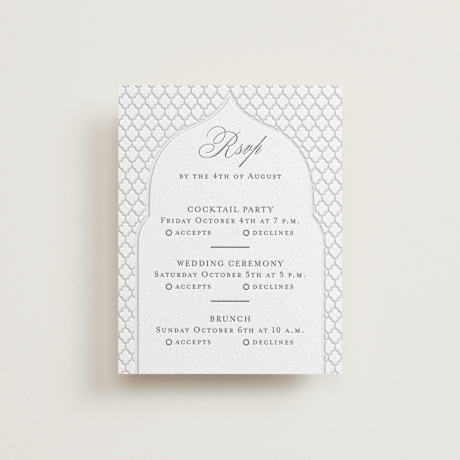 Letterpress Multi-Event RSVP Cards