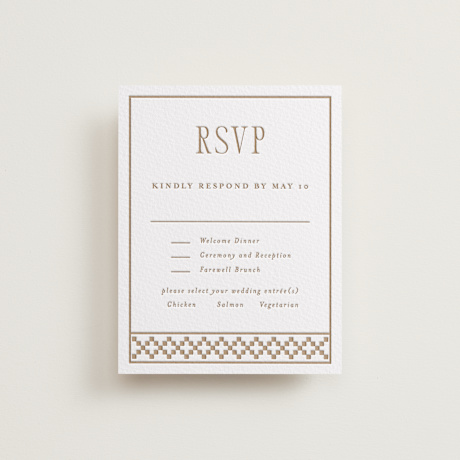 Letterpress Multi-Event RSVP Cards