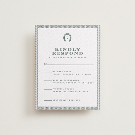 Letterpress Multi-Event RSVP Cards