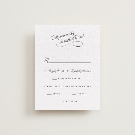Letterpress RSVP Cards