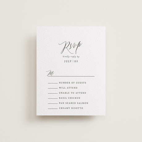 Letterpress RSVP Cards