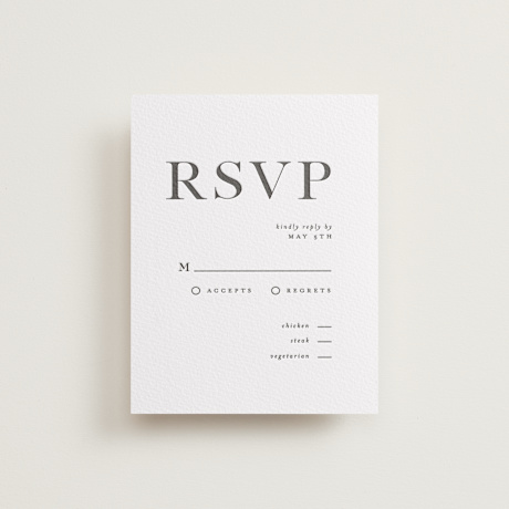 Letterpress RSVP Cards