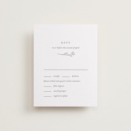 Letterpress RSVP Cards