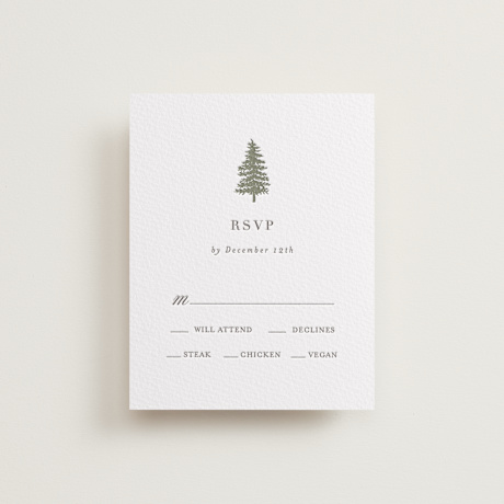 Letterpress RSVP Cards