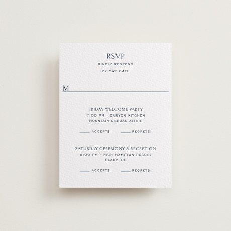 Letterpress RSVP Cards