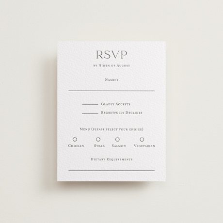 Letterpress RSVP Cards
