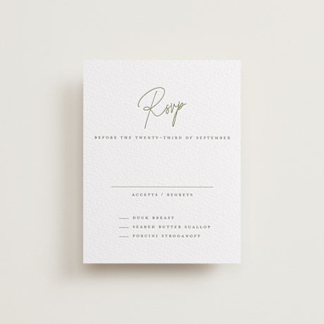 Letterpress RSVP Cards