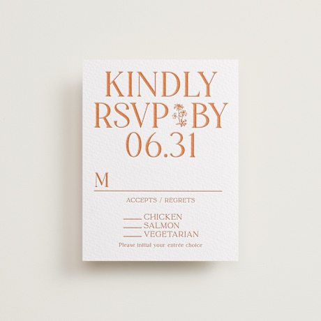 Letterpress RSVP Cards