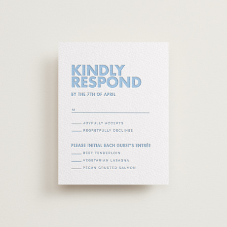 Letterpress RSVP Cards