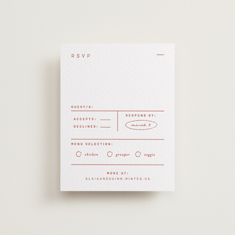 Letterpress RSVP Cards
