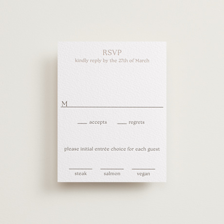 Letterpress RSVP Cards