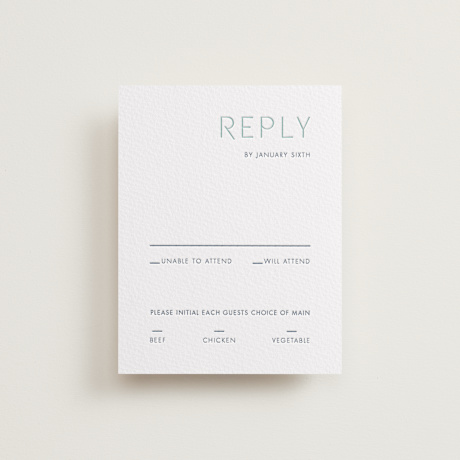 Letterpress RSVP Cards