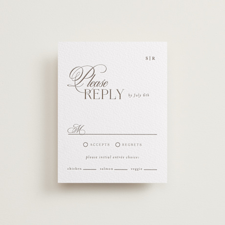 Letterpress RSVP Cards