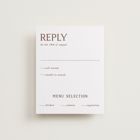 Letterpress RSVP Cards