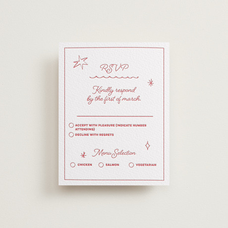 Letterpress RSVP Cards